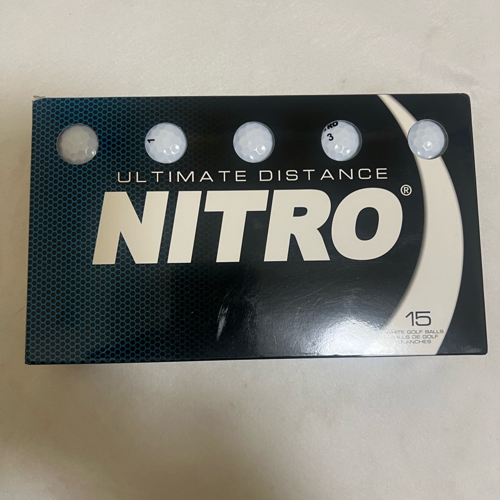 Nitro Golf Balls - Black/White Box